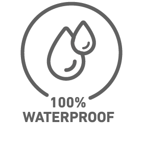 100% WATERPROOF