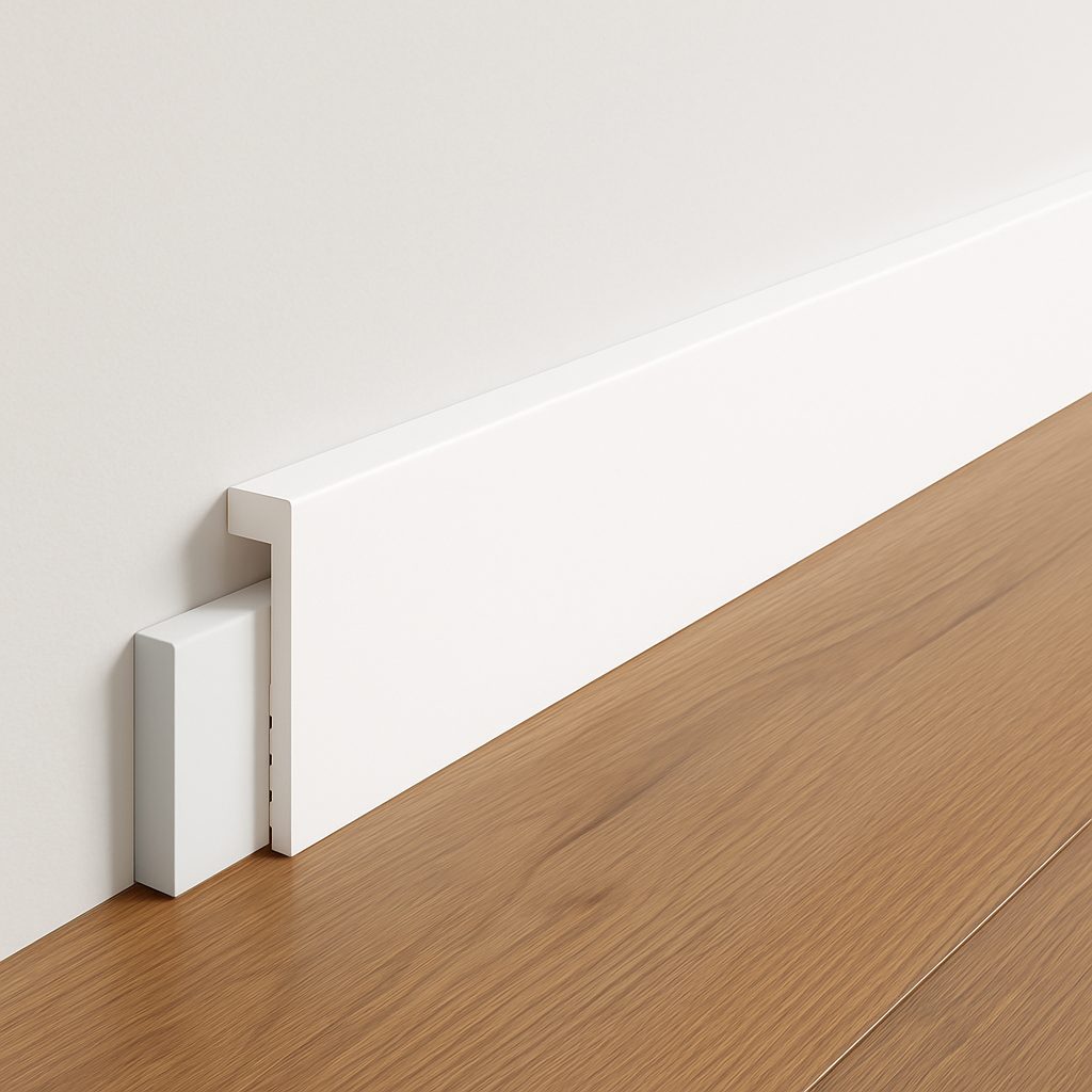 Cubre rodapié blanco 2200 x 100 x 8 mm
