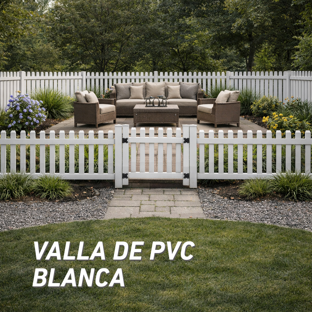 VALLA PVC BLANCA