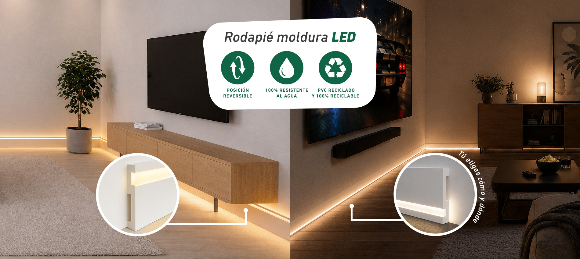 RODAPIÉ LED DIOCO