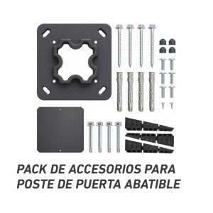 Pack accesorios poste puerta abatible