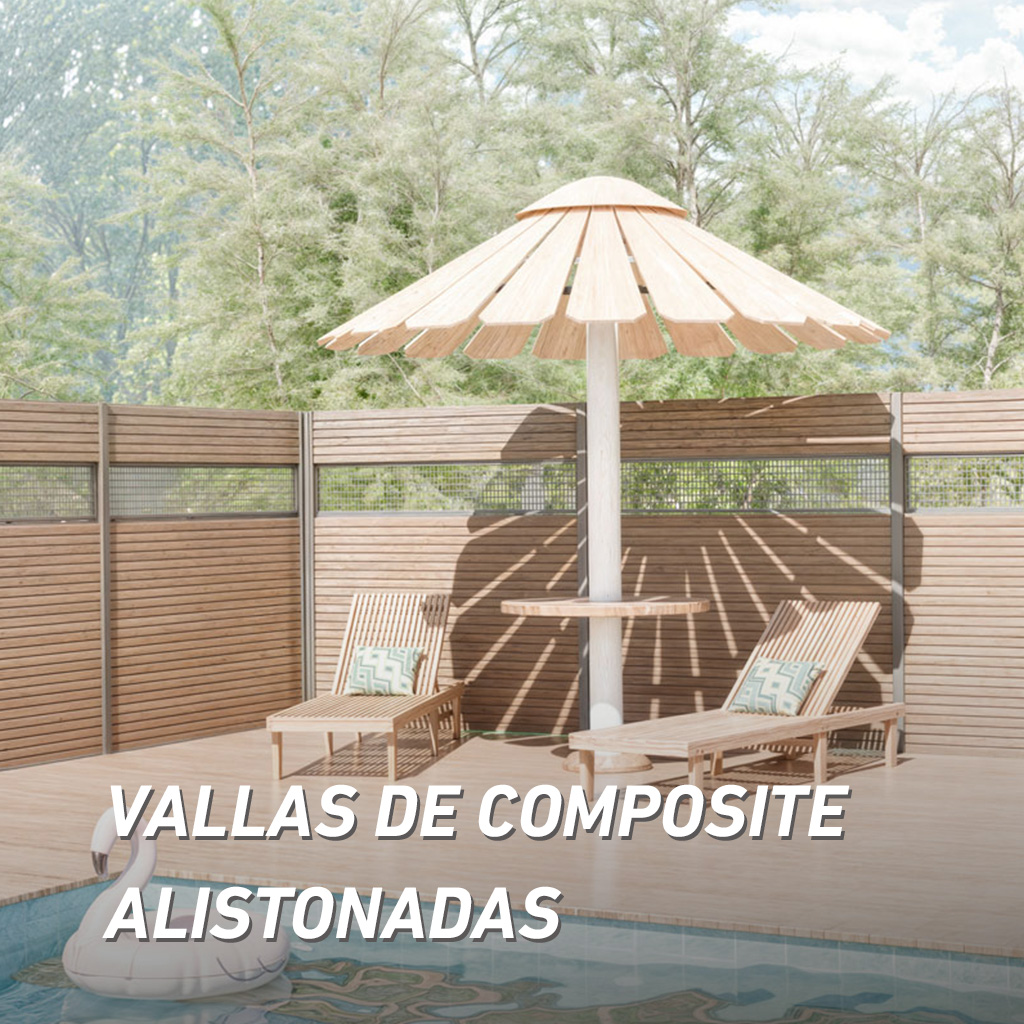Valla composite alistonada