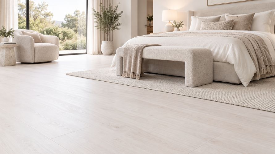 suelo vinílico sobre parquet